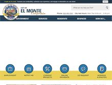 Tablet Screenshot of elmonteca.gov